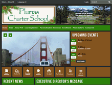 Tablet Screenshot of plumascharterschool.org
